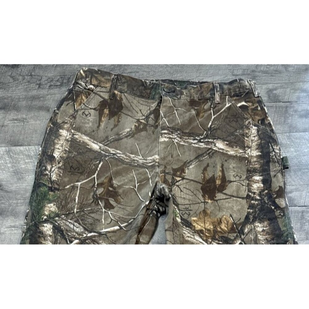 Vintage Carhartt Camo Pants Mens 40x30 RealTree Dungarees Canvas USA B235 NWOT - Picture 4 of 14